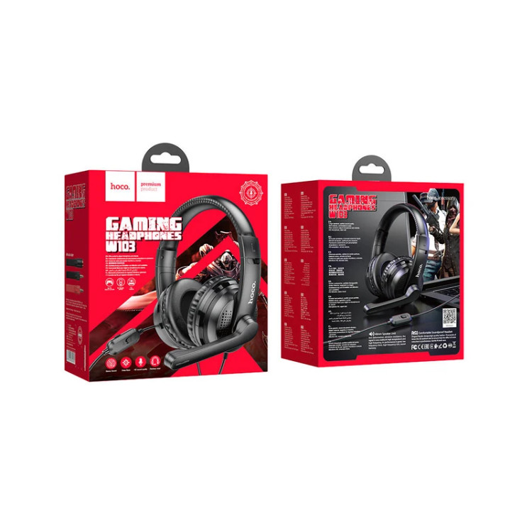 هدفون مخصوص بازی هوکو مدل W103 GAMING
