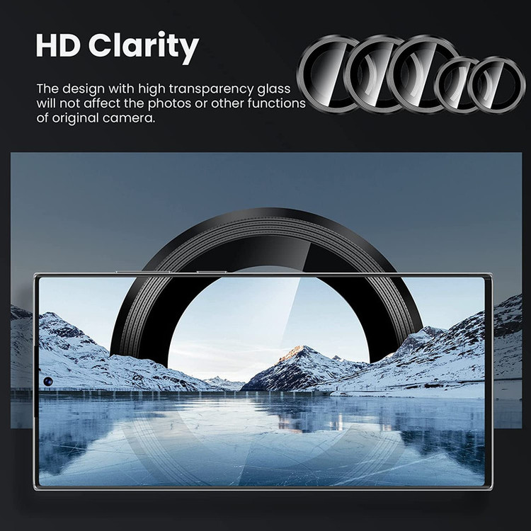 محافظ لنز دوربین مدل رینگی مناسب برای گوشی موبایل سامسونگ Galaxy S24 Ultra