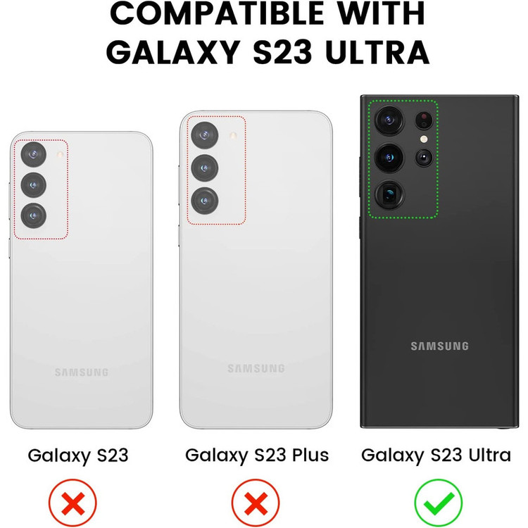 محافظ لنز دوربین مدل رینگی مناسب برای گوشی موبایل سامسونگ Galaxy S23 Ultra