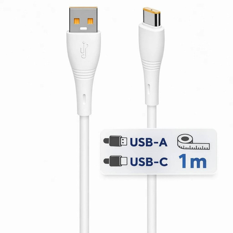 کابل تبدیل USB به USB-C کیبل مدل K-134 6A طول 1 متر