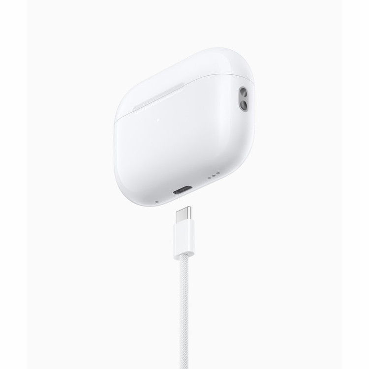 هدفون بلوتوثی مدل AirPods Pro 2nd Generation با نویز کنسلینگ فعال (ANC)، درگاه شارژ USB Type-C