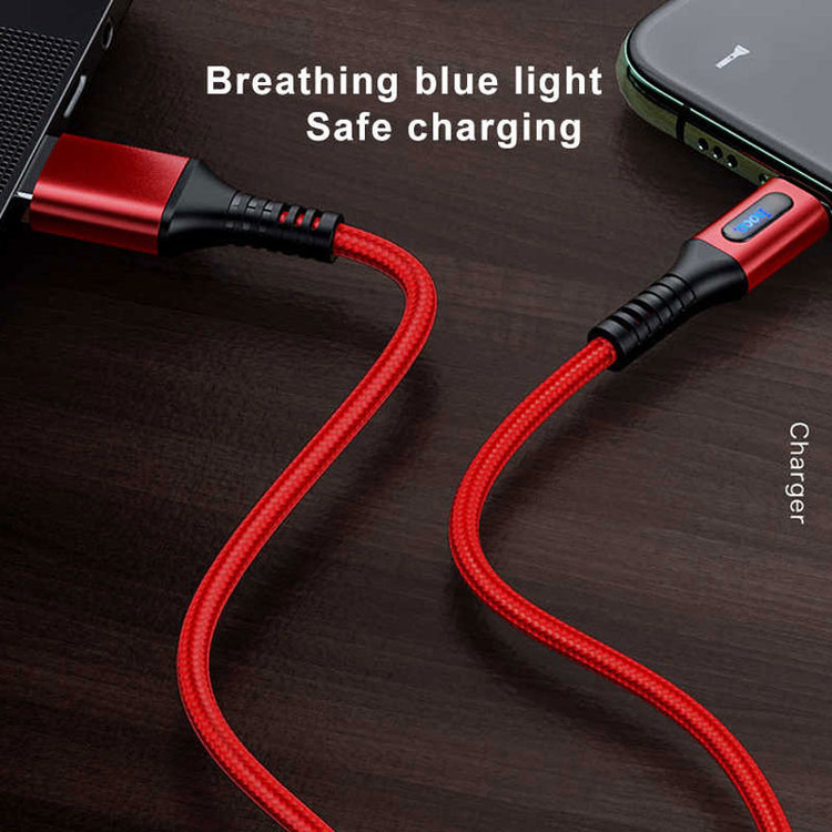 کابل تبدیل USB به USB-C هوکو مدل U-79 طول 1متر با قابلیت قطع خودکار رنگ مشکی