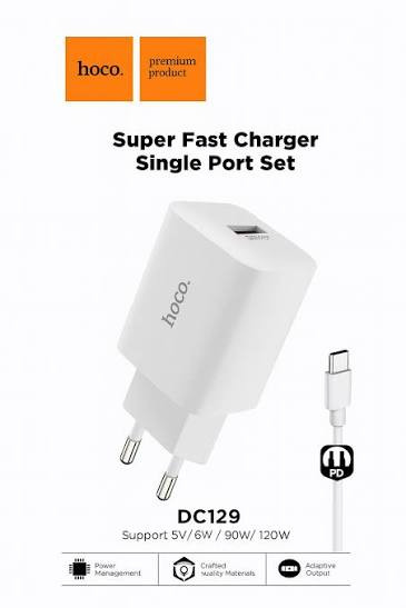 آداپتور کامل hoco DC129 باکابل USB-A TUPE-C