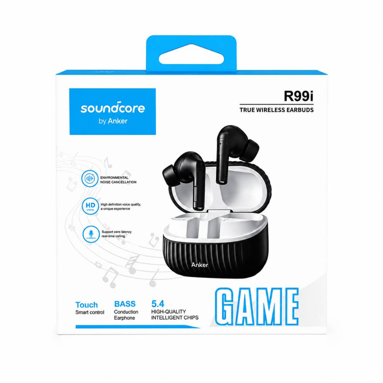 هندزفری بلوتوثی انکر Soundcore by Anker R99i مدل GAME | ایربادز بیسیم گیمینگ با کیس شارژ